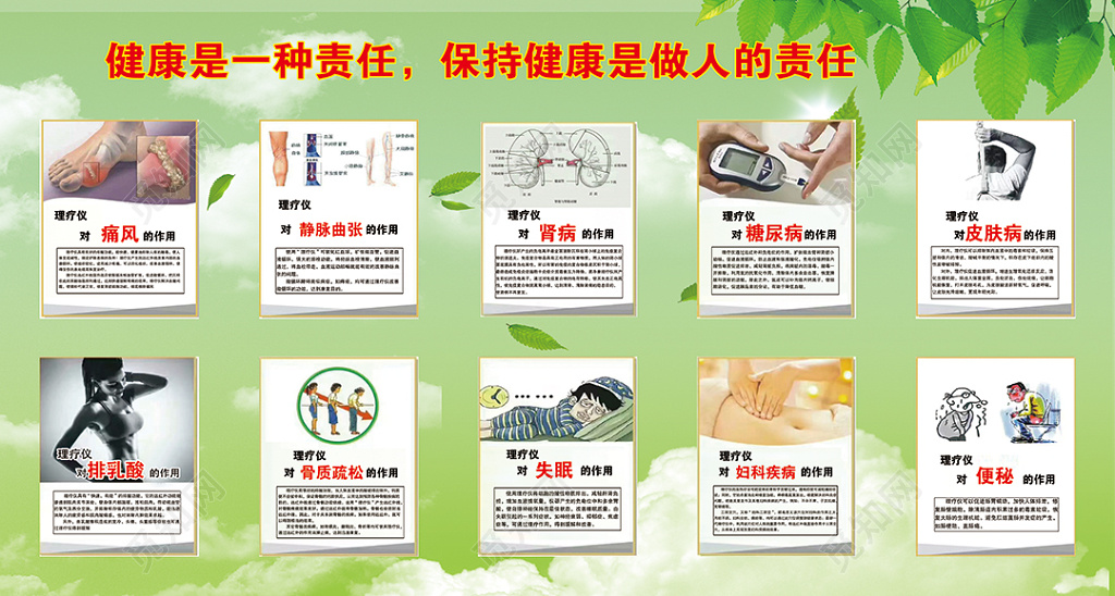 健康是一种责任保持健康展板设计