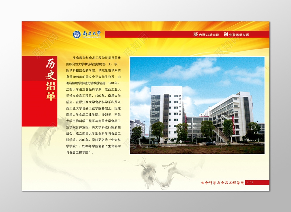 南昌大学党建展板设计