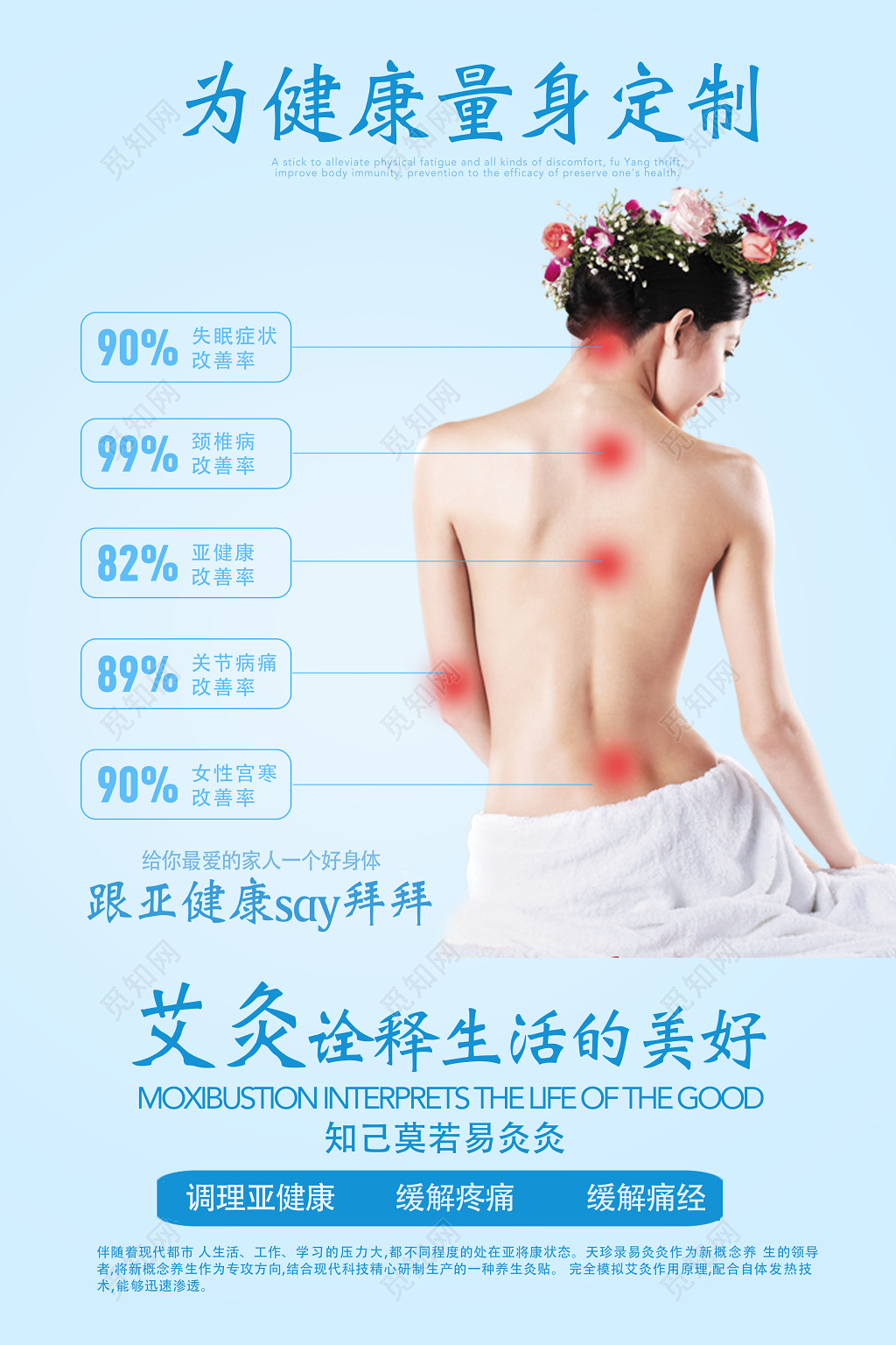 为健康量身定制中医养生针灸海报