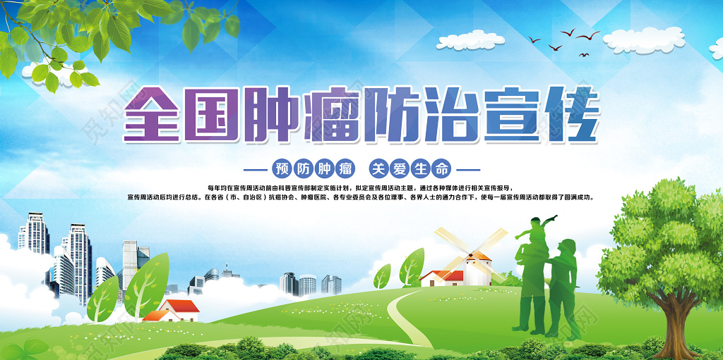 全国肿瘤防治宣传周展板