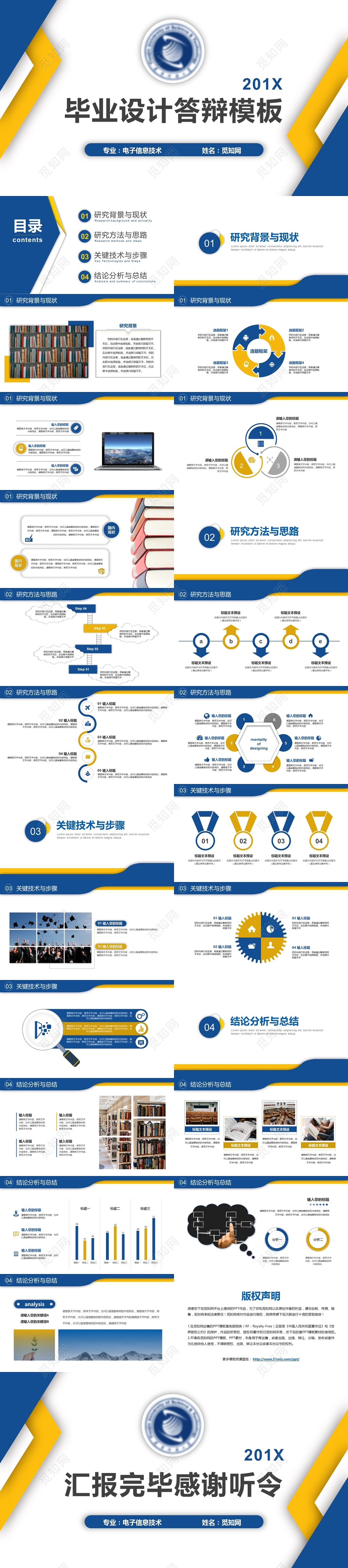 商务风学院风毕业设计答辩开题报告汇报通用ppt模板
