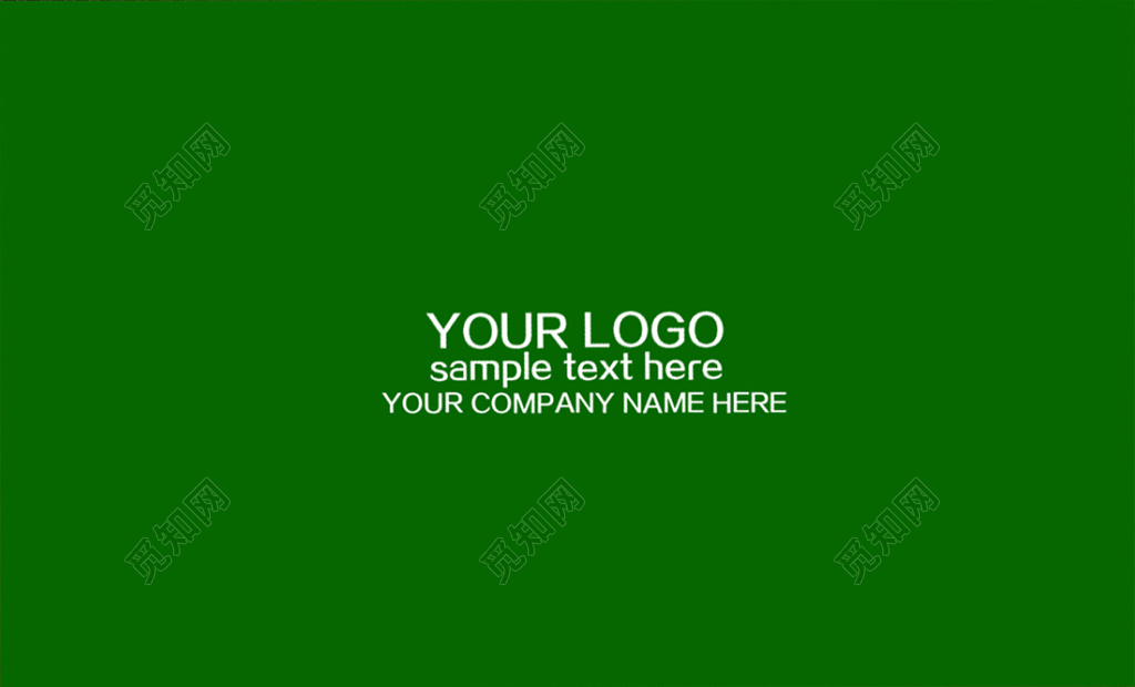 绿色简约个性创意名片