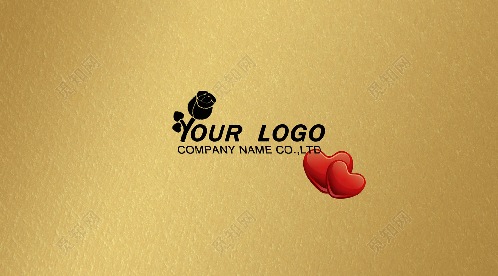 金色磨砂婚庆婚介名片 