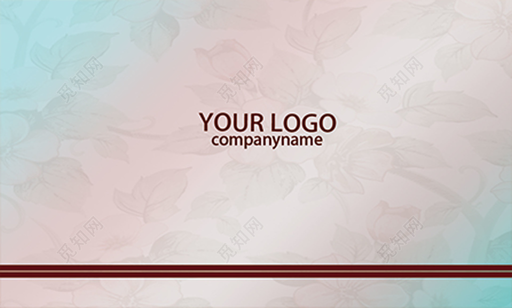 蛋糕简约冷色调糕点名片设计模板