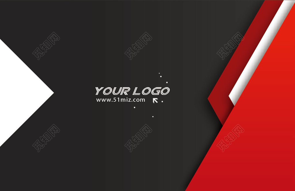 高档名片红黑科技风创意名片设计模板