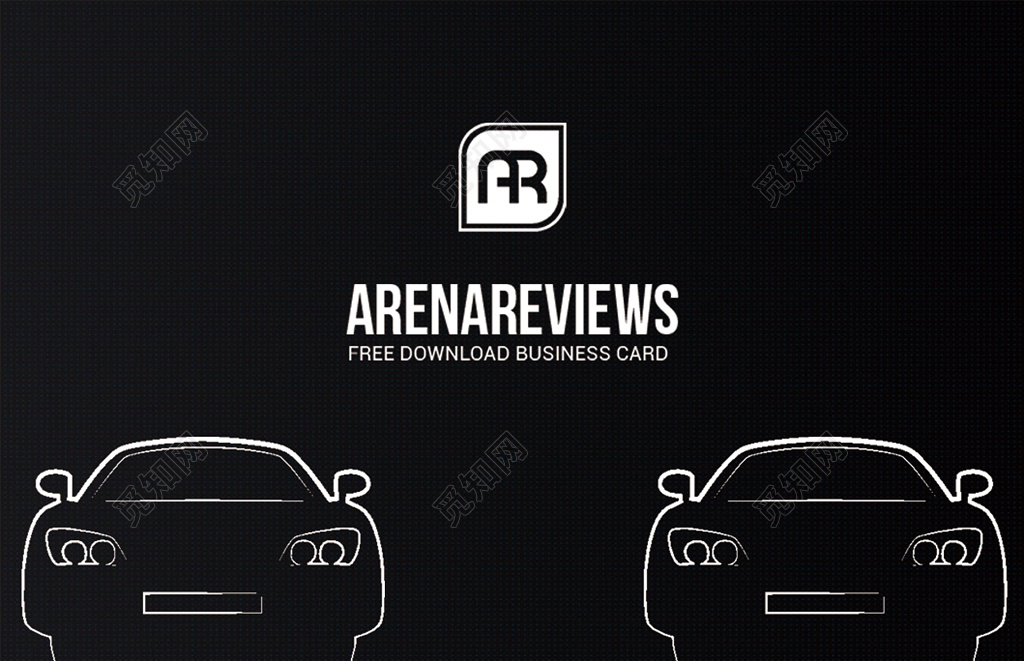 高档名片炫酷汽车钢琴黑名片设计模板