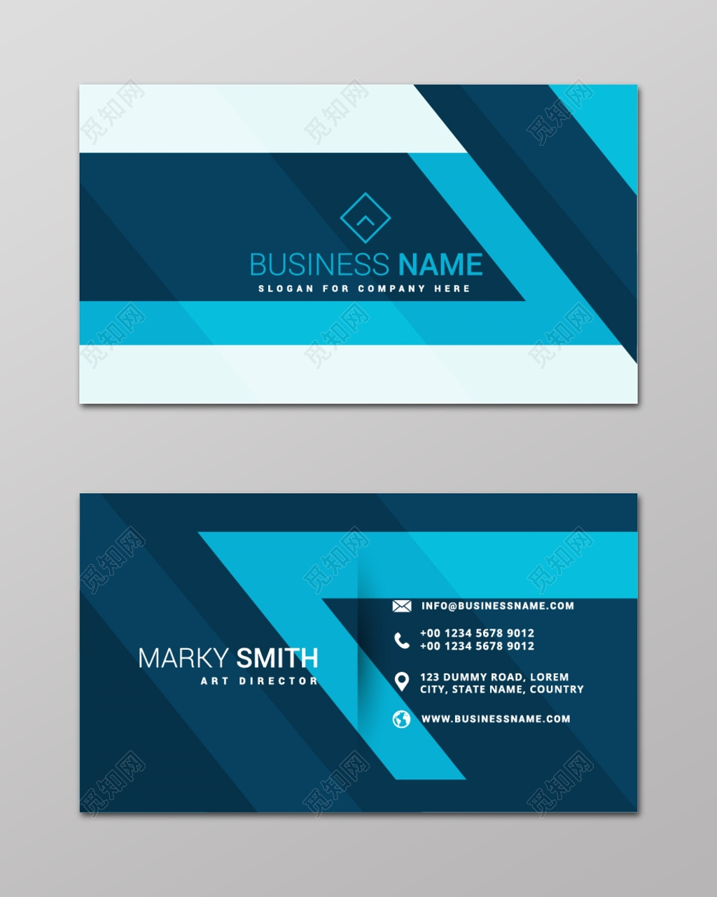 个性名片简约彩色商务名片