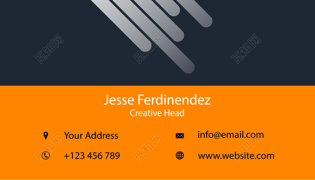 个性名片深色高档商务名片