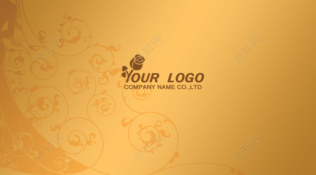 婚庆名片金色高档商务名片设计