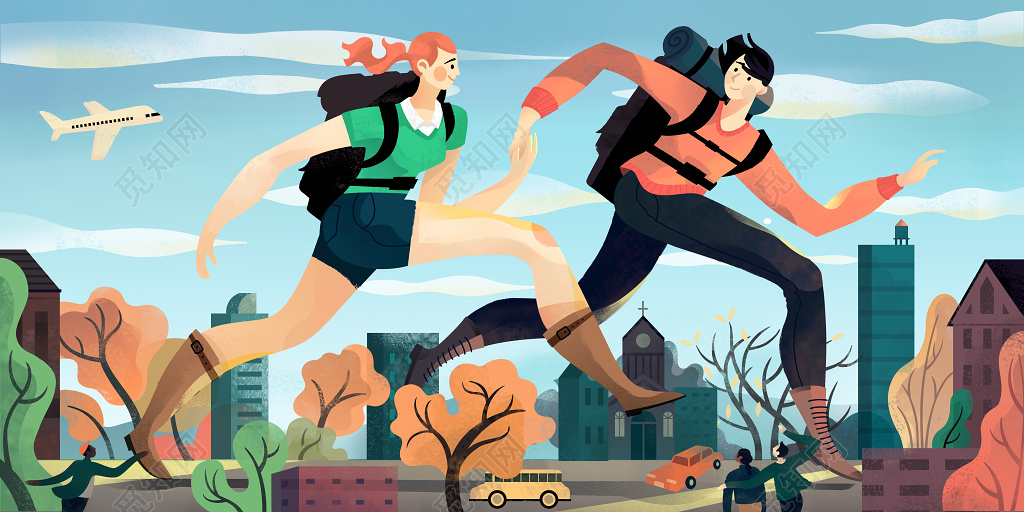 清新夏季旅游夏季郊游海报