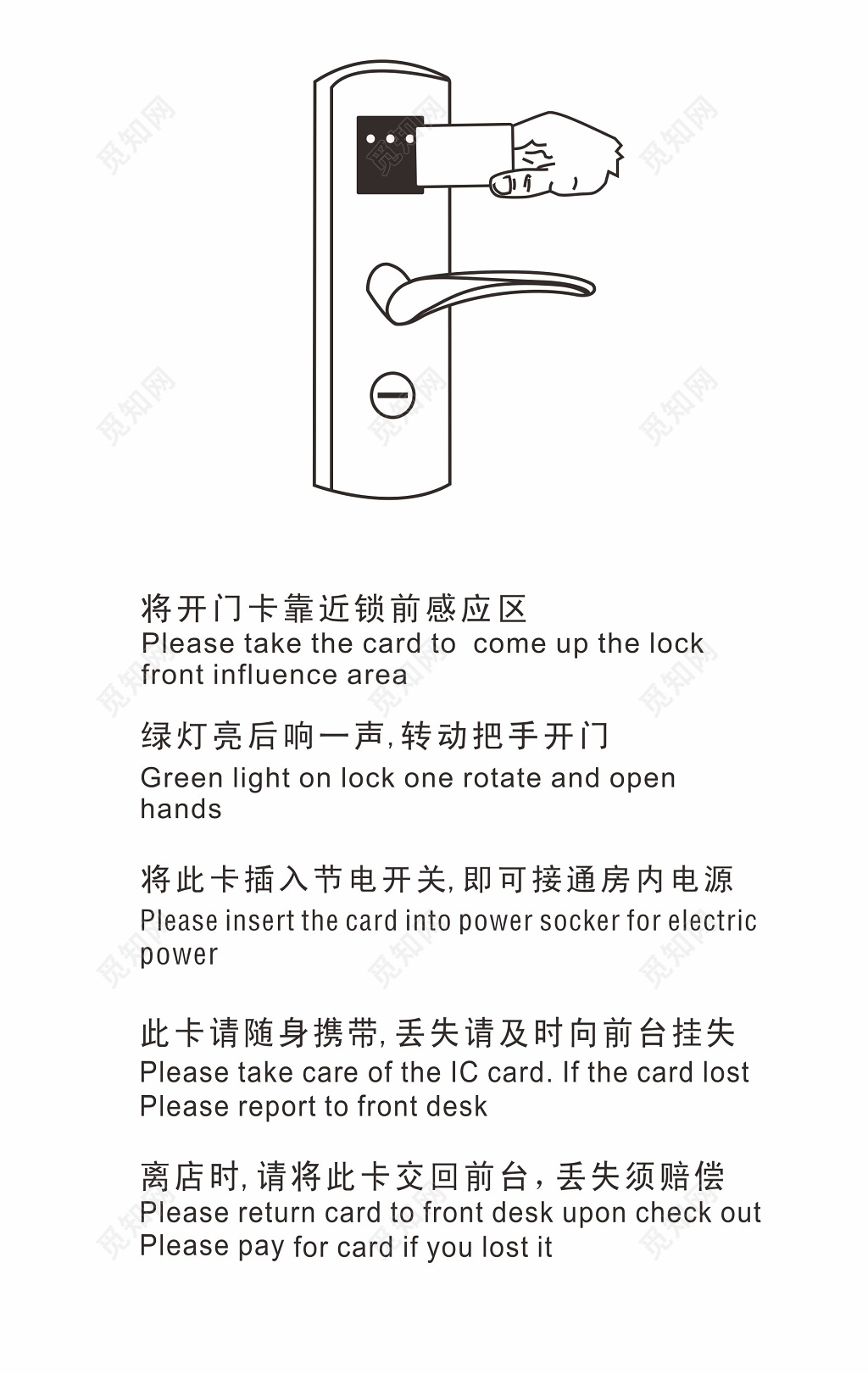 房卡养老院名片