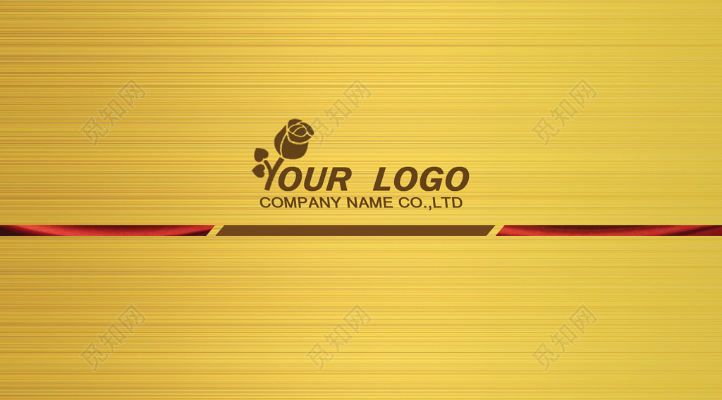 窗帘名片简约金色磨砂人物介绍名片设计模板