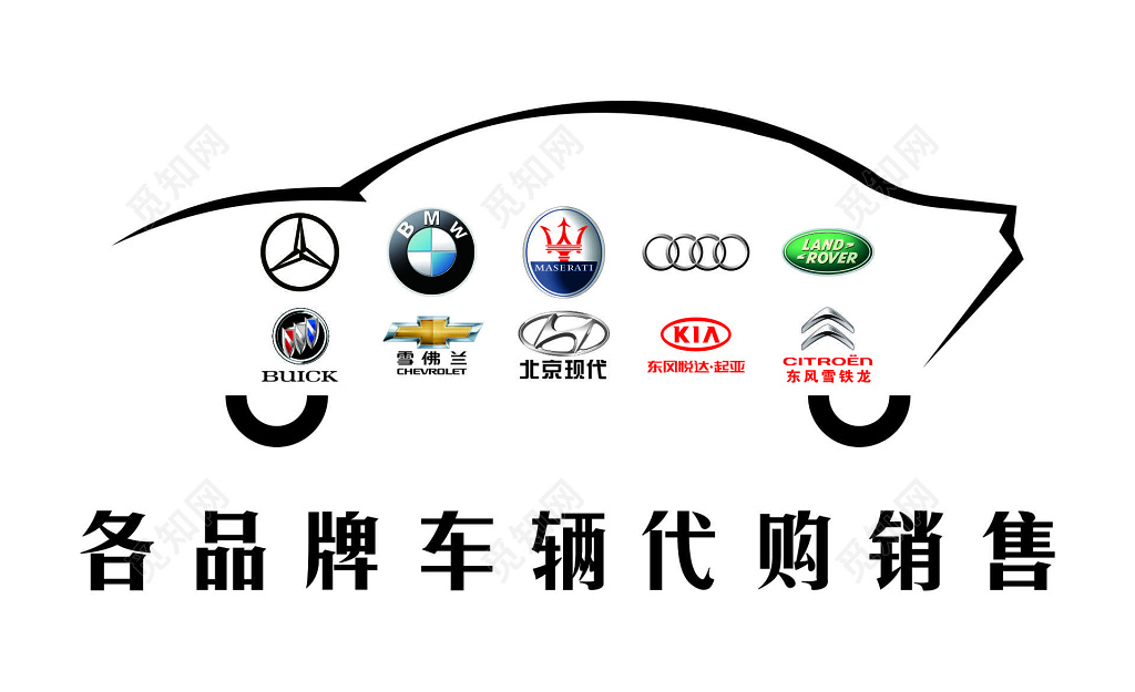 汽车销售服务公司名片模板