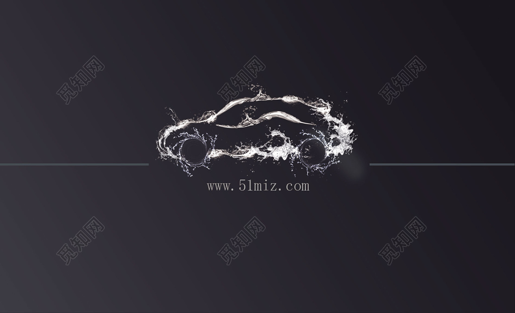 高端大气黑色商务灯饰名片