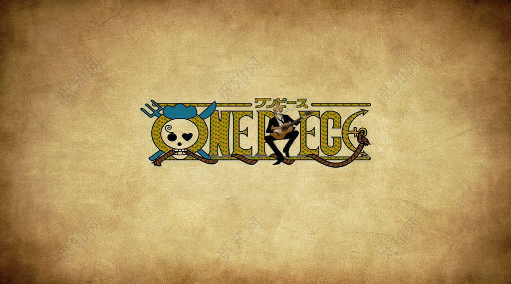 卡通名片海贼王复古可爱名片设计模板