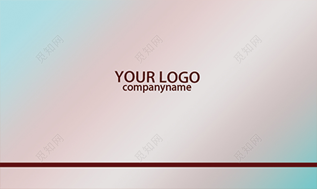 养生名片渐变色中国风名片设计模板