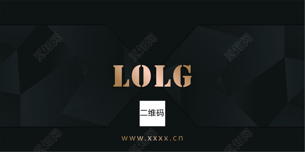 个性名片黑色背景名片