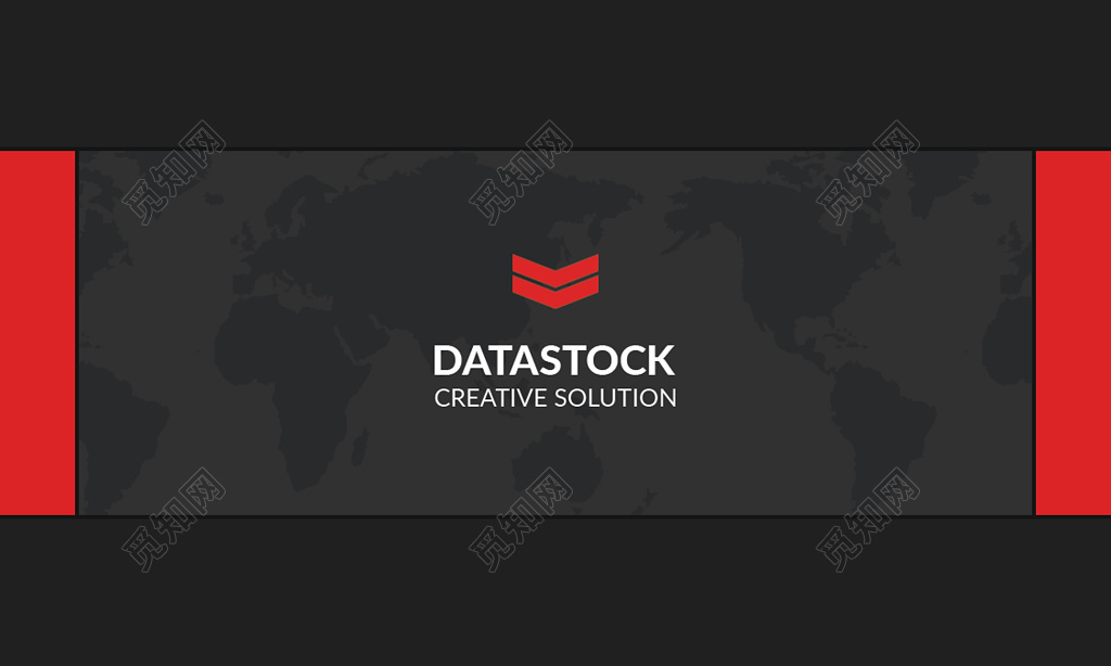 简约时尚黑色商务名片