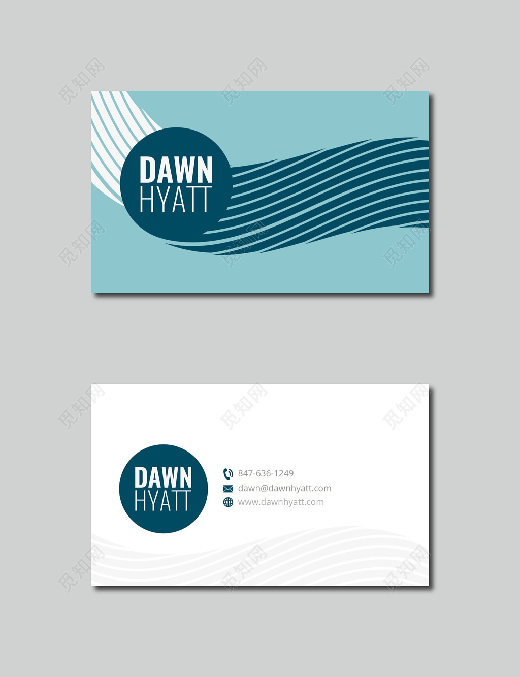 创意清新时尚名片