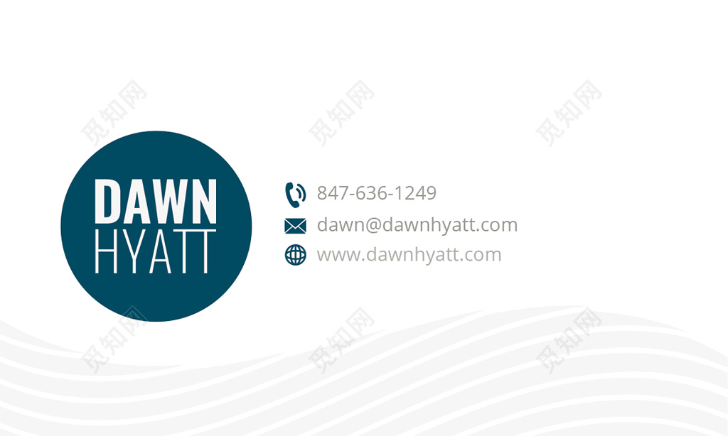 创意清新时尚名片