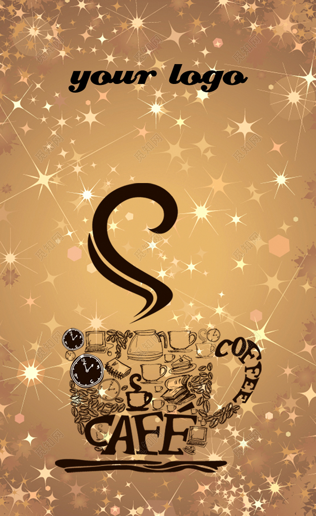 巧克力名片时尚名片美食名片设计模板