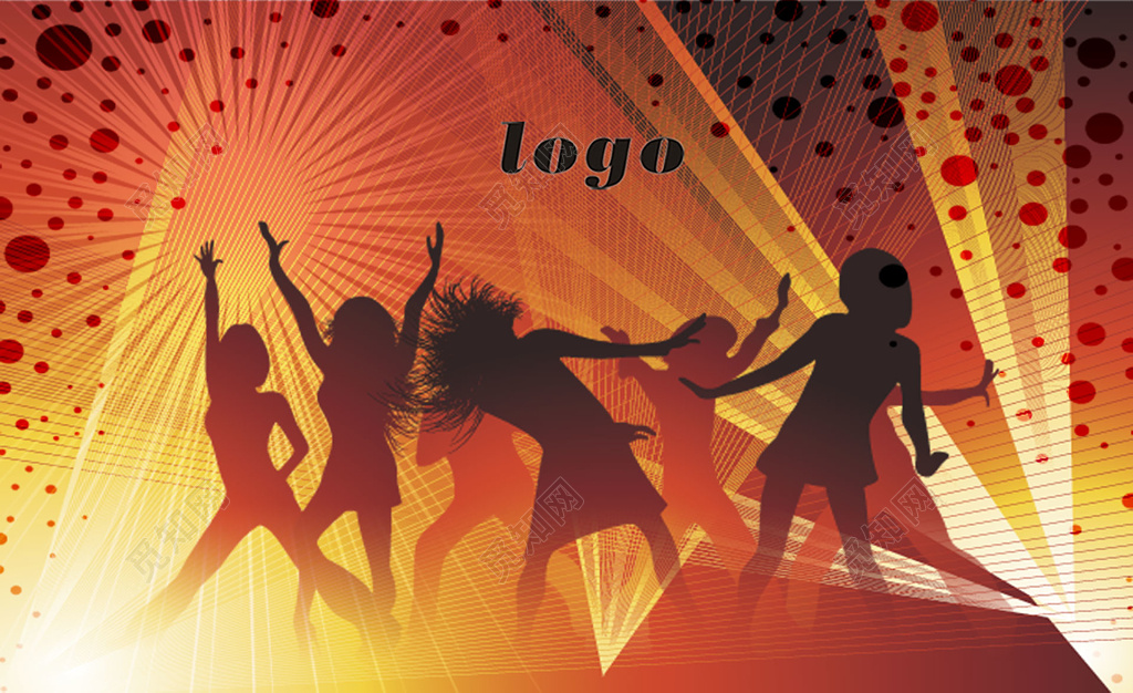 金色人剪影ktv名片