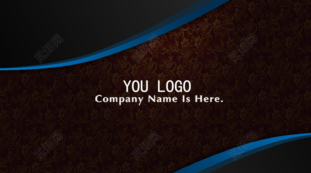 商务名片黑色炫酷名片设计模板