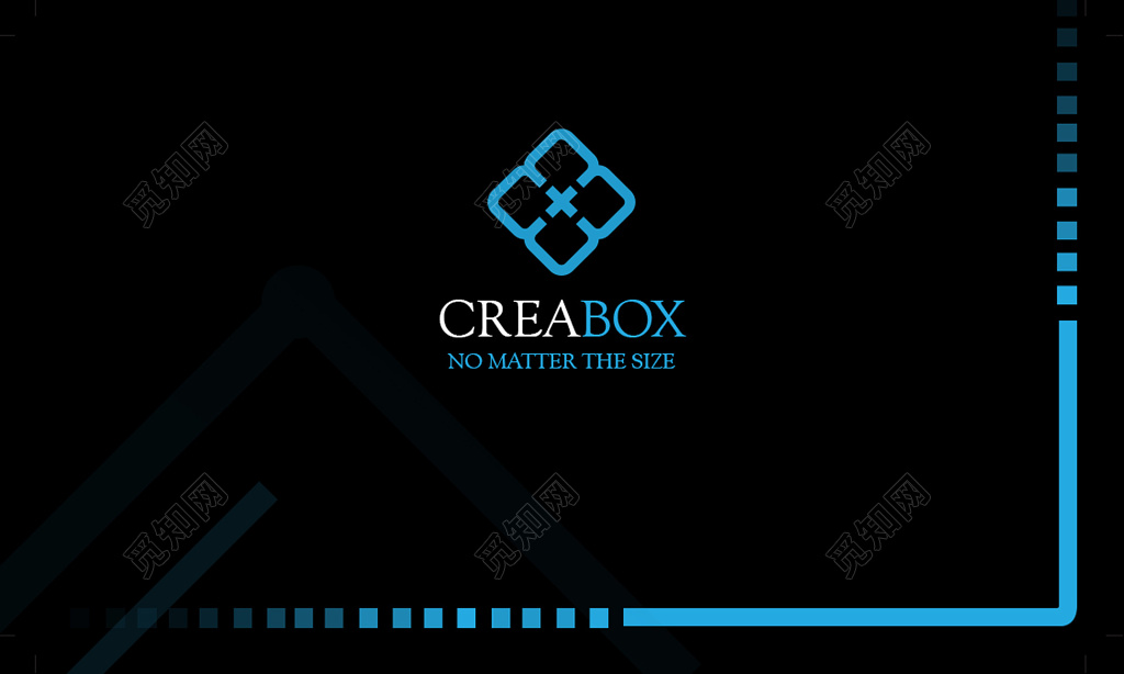 商务名片黑色炫酷名片设计模板