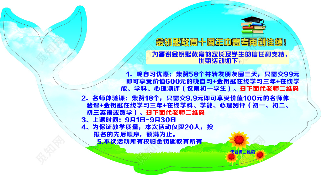 鲸鱼异形教育名片