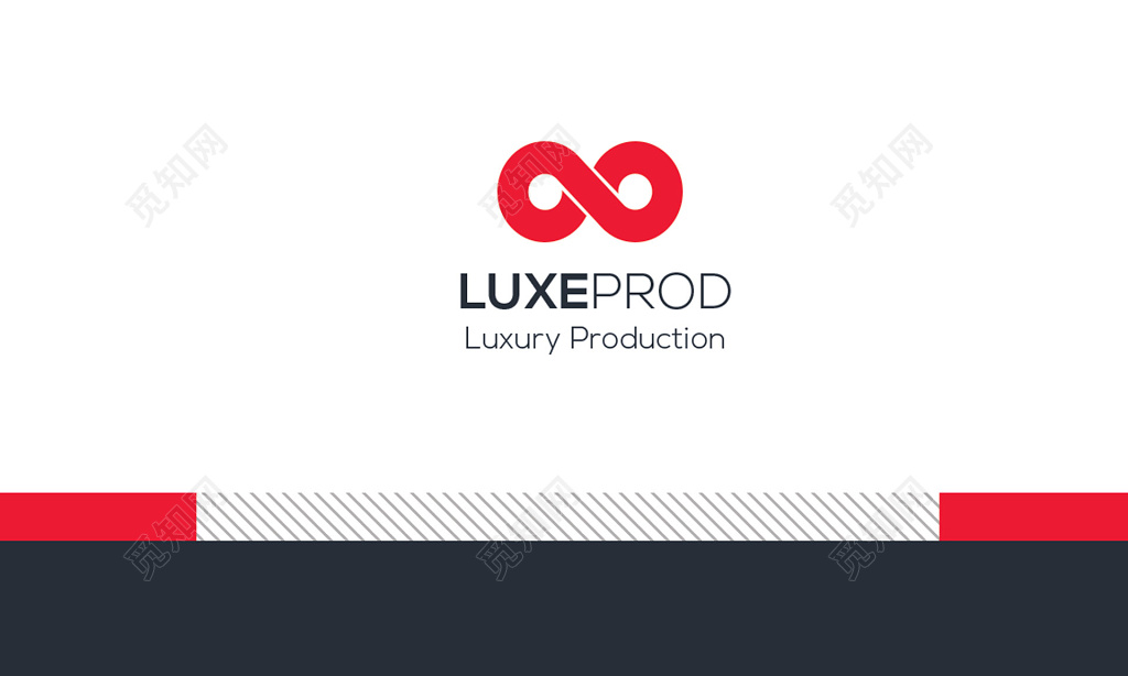 红黑简约大气商业名片设计模板