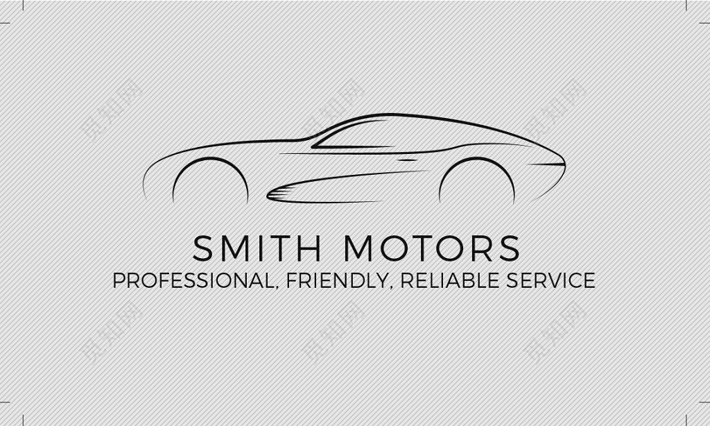 极简灰色个人修车名片