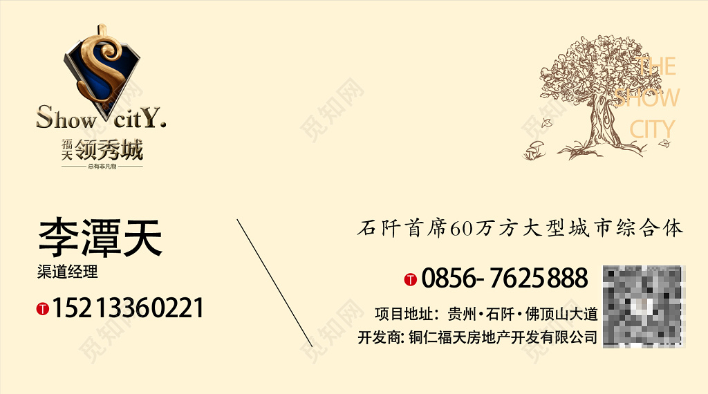 高端大气黑色高档商务个人地产名片