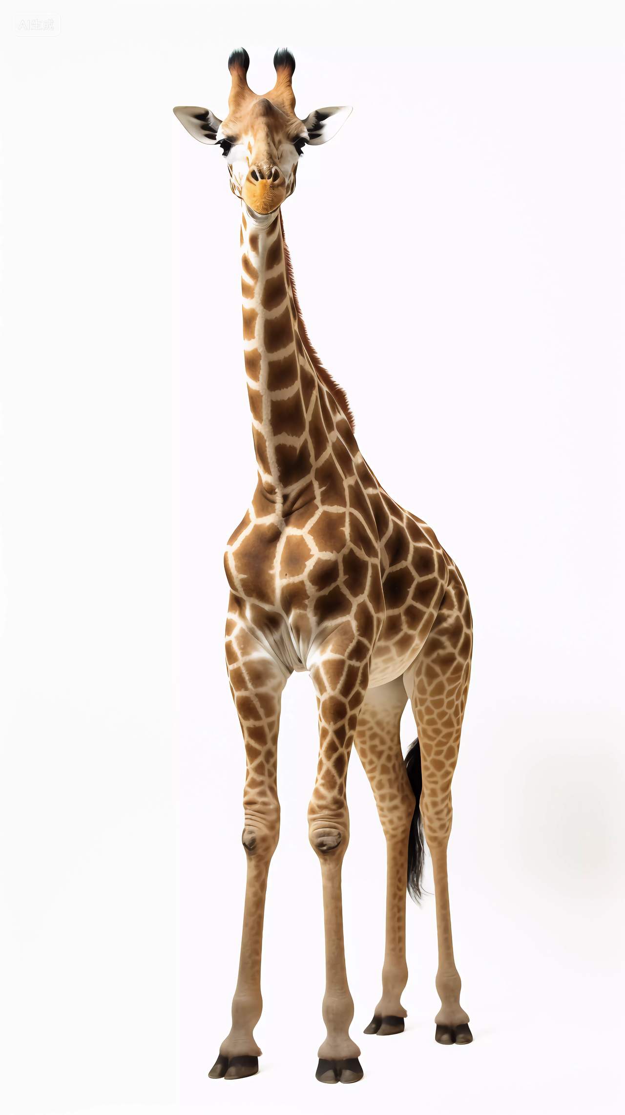 大自然野生动物长颈鹿长长的脖子