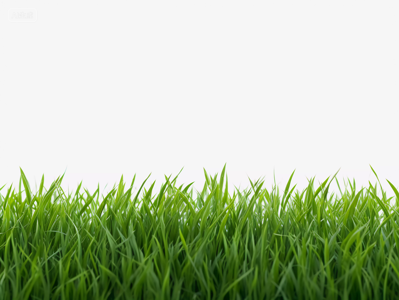 绿色草地白底素材图春天清新风景美丽的大自然青草植物