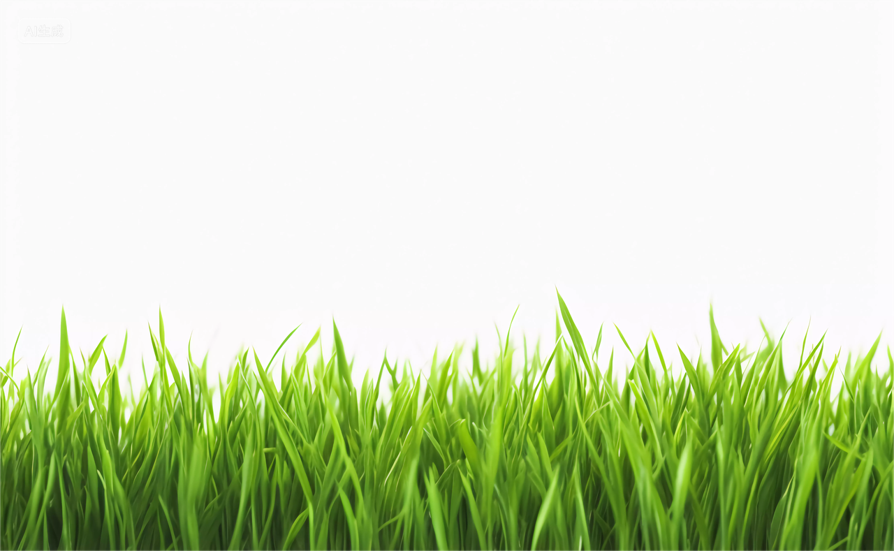 绿色草地白底素材图春天清新风景美丽的大自然青草植物