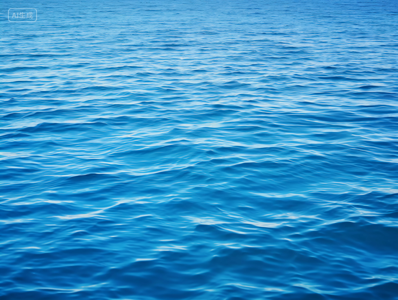 平静的蓝色海面海洋海海水电脑壁纸风景世界海洋日