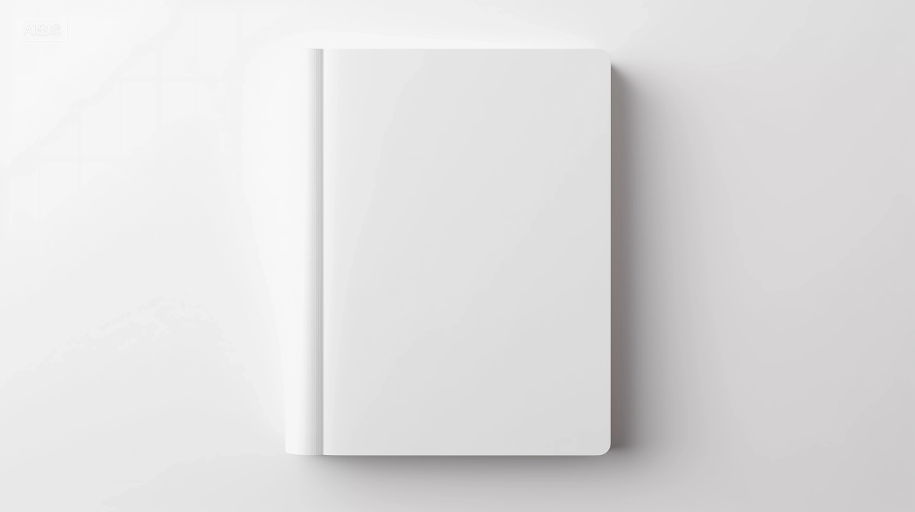 书空白书孤立镜头空白的书空白纸张有质感白色书