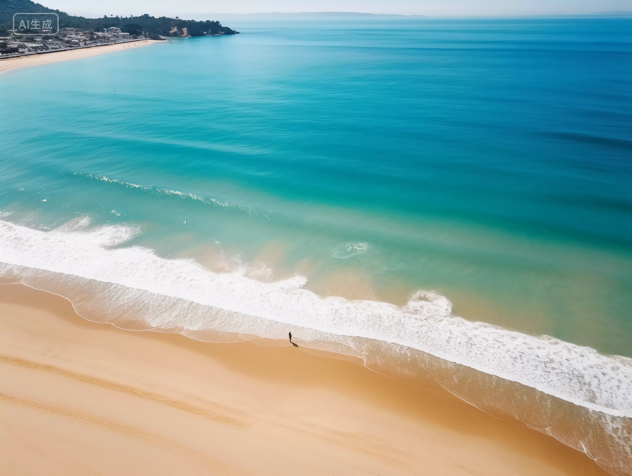 大海电脑壁纸清新海边背景风景旅游度假宣传大海海滩侧面沙滩