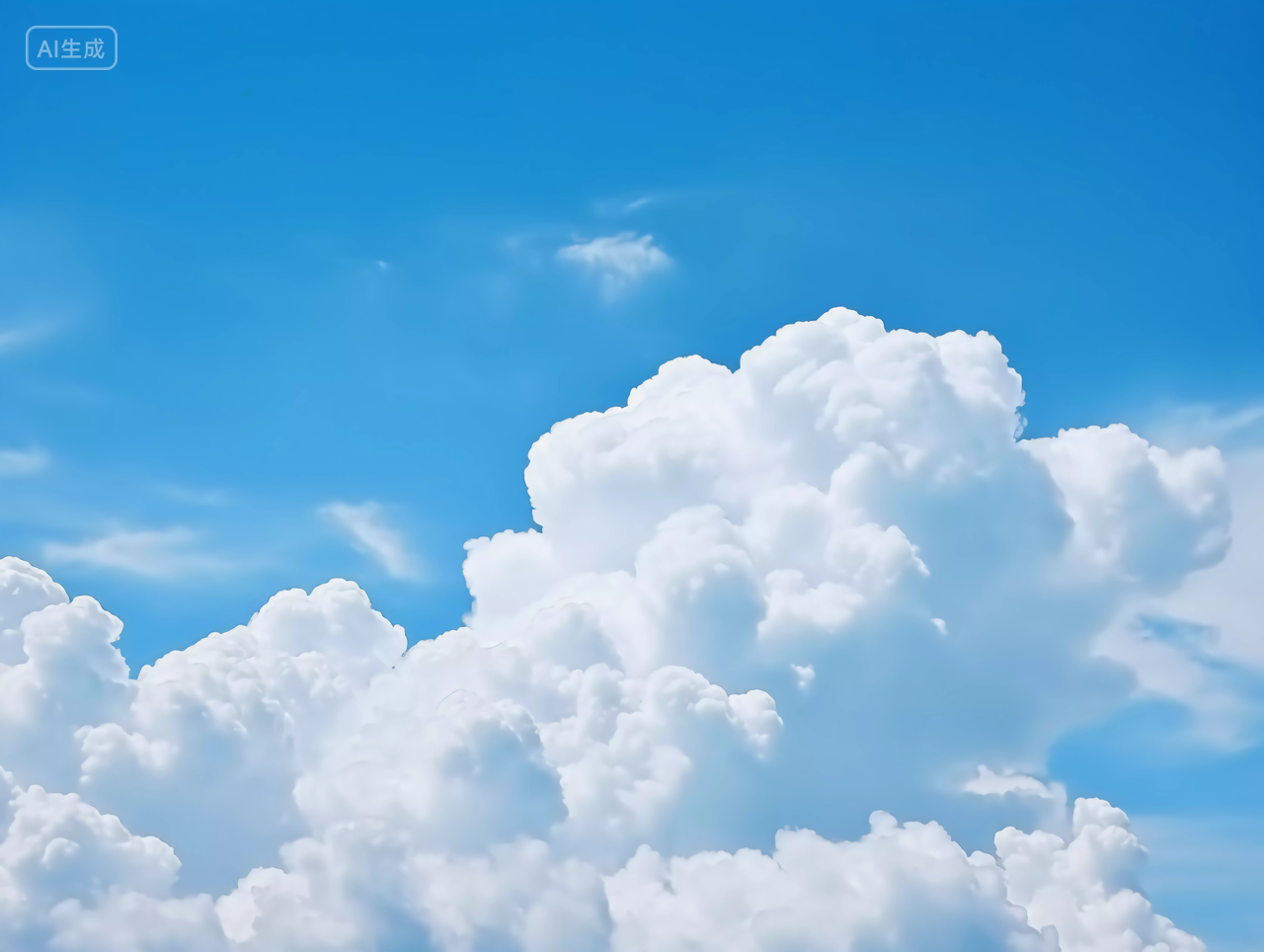 蓝天白云蓝天天空蓝色天空背景自然风景壁纸清新电脑壁纸