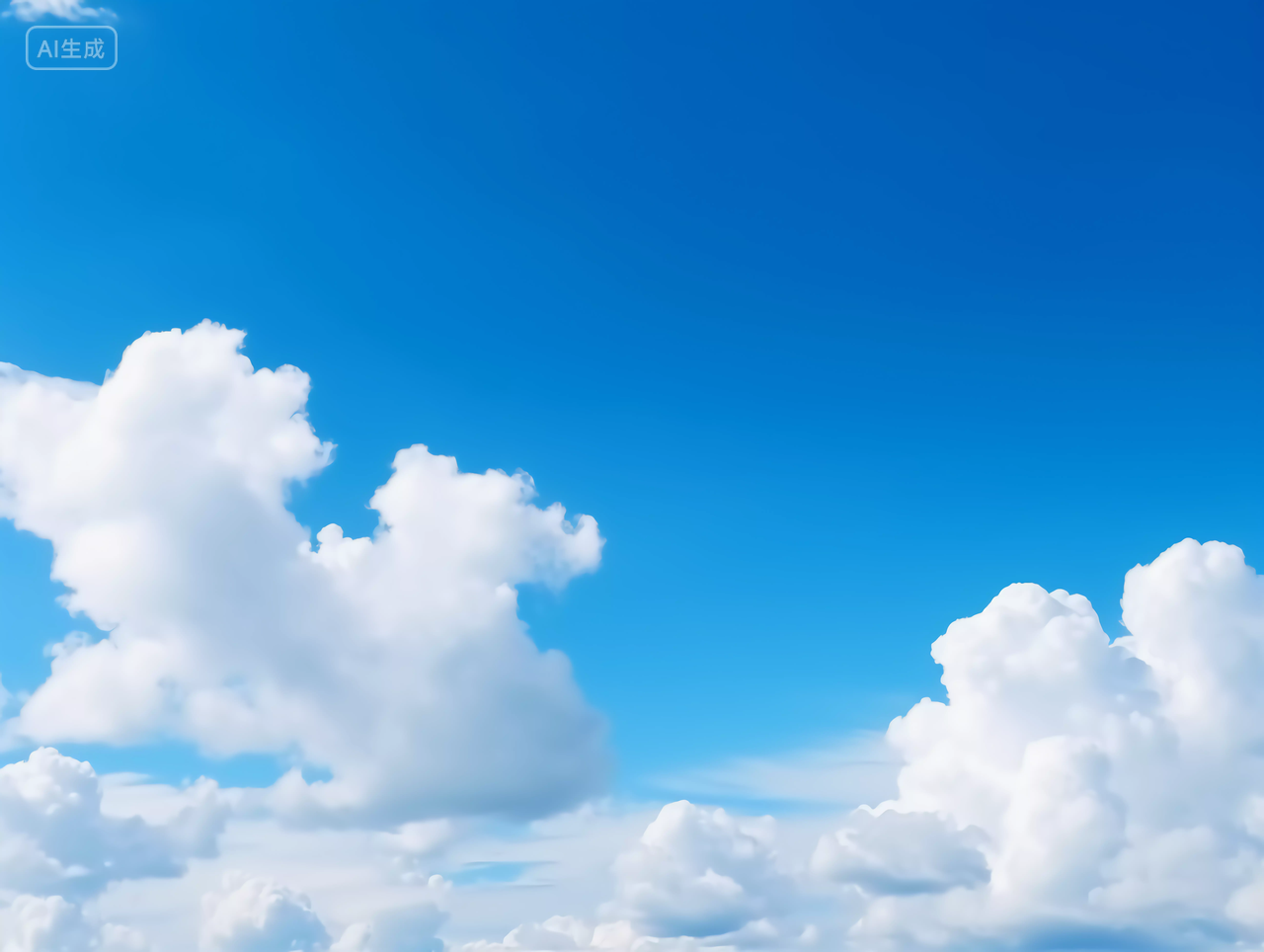 蓝天白云蓝天天空蓝色天空背景自然风景壁纸清新电脑壁纸