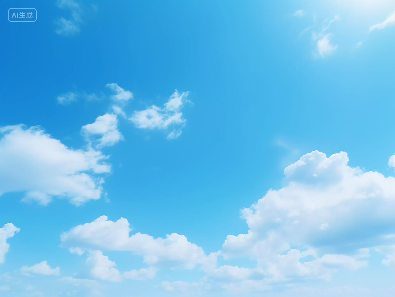 蓝天天空蓝色天空背景自然风景壁纸清新电脑壁纸