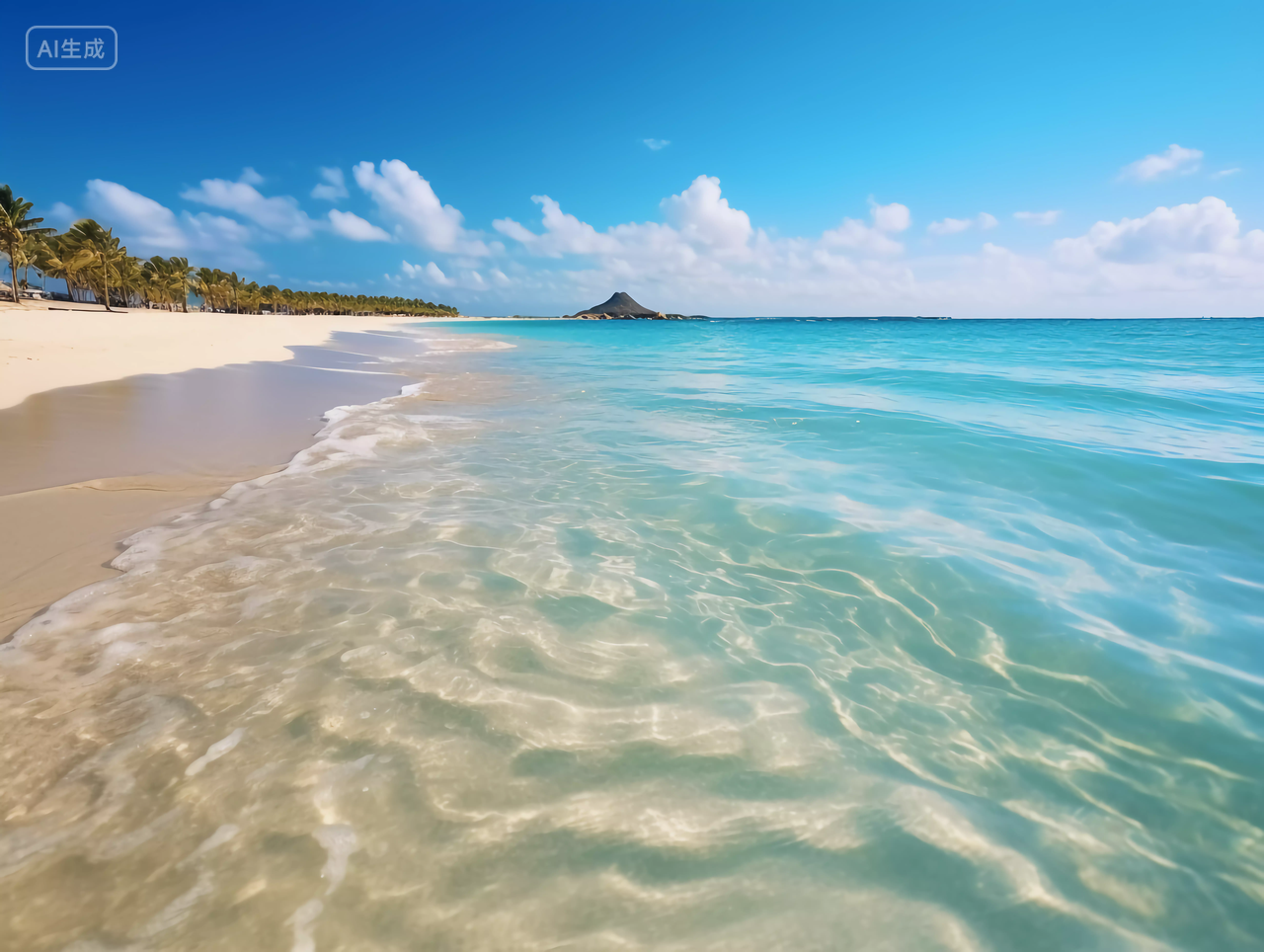 大海电脑壁纸清新海边背景风景旅游度假宣传大海海滩侧面沙滩