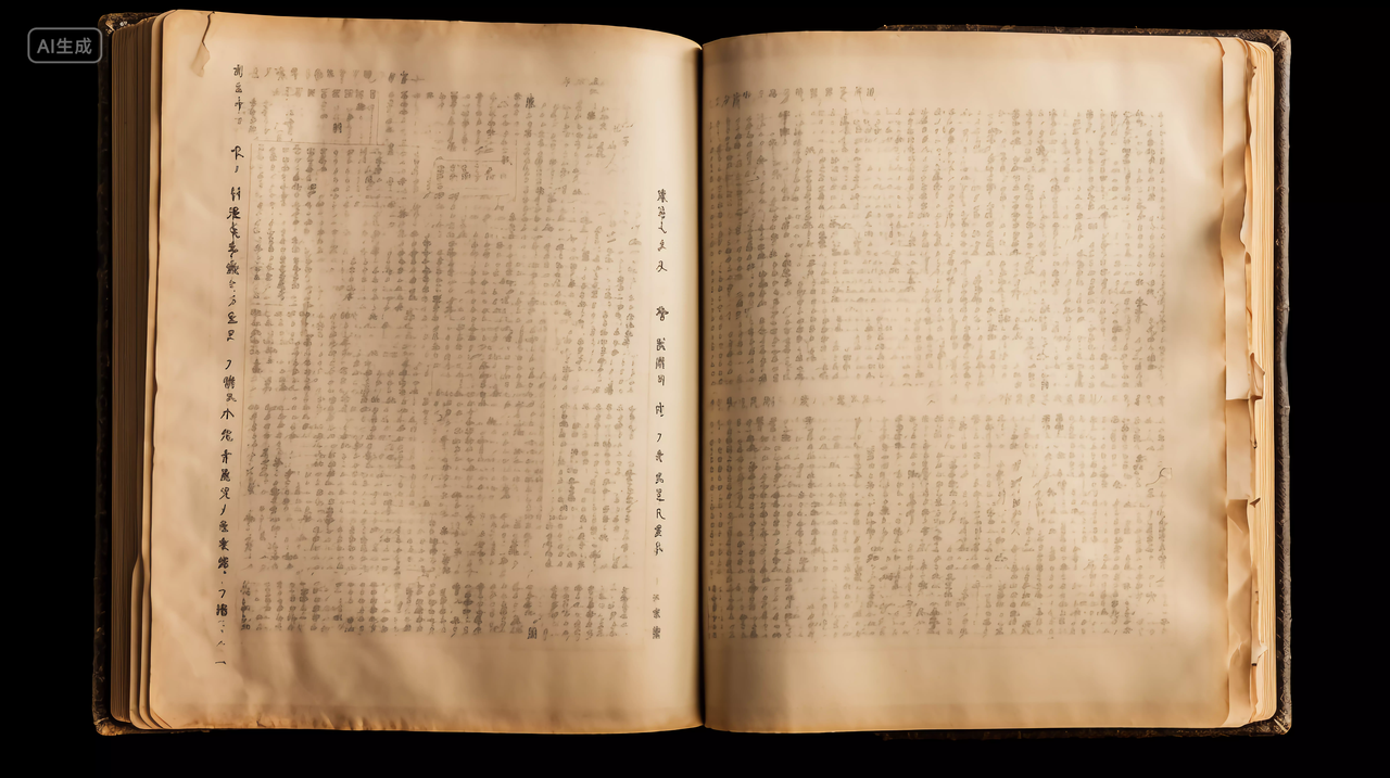 古书陈旧纸质泛黄暖色读书阅读学习世界读书日知识文化