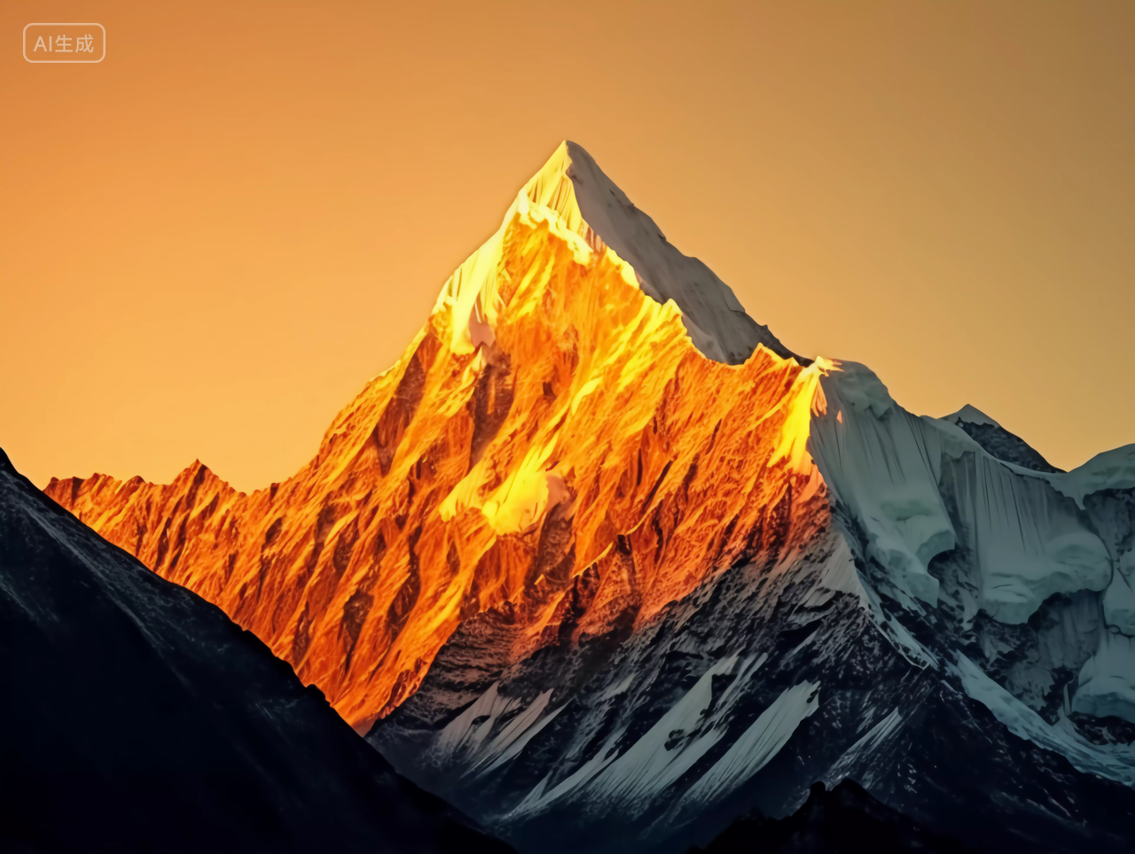 日照金山山风景自然风景自然风光清新唯美壁纸