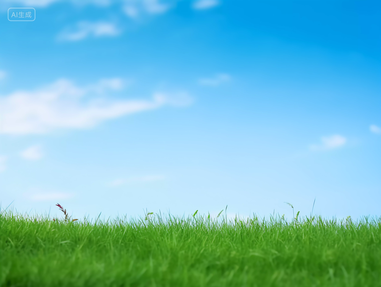 蓝天草原天空蓝色天空背景自然风景壁纸清新电脑壁纸美丽的大自然