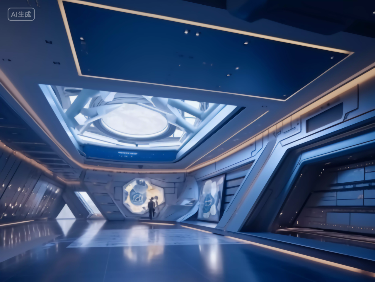 未来科技展厅太空宇宙元素展厅场景