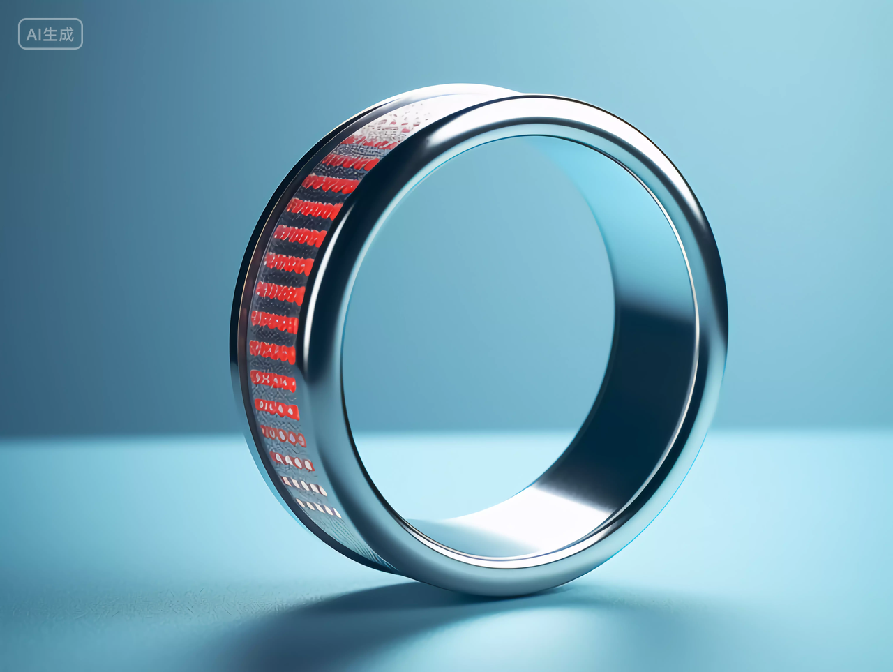 炫酷金属质感零部件科技圆环3D图