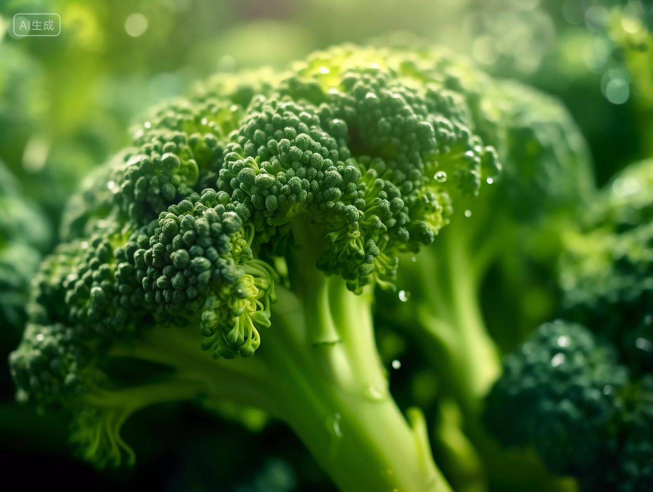 绿色新鲜的西兰花特写图新鲜蔬菜有机食品绿色蔬菜农作物