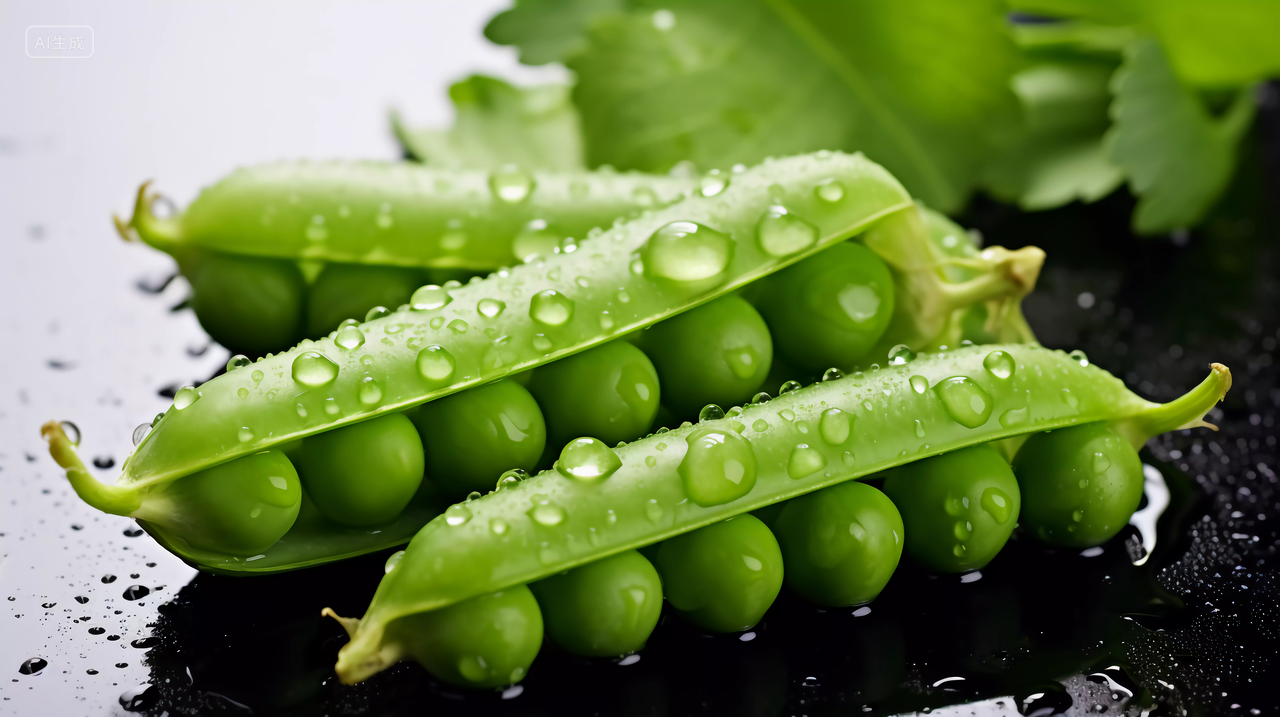 剥开壳的青豌豆豌豆荚新鲜蔬菜绿色食品绿色蔬菜农作物