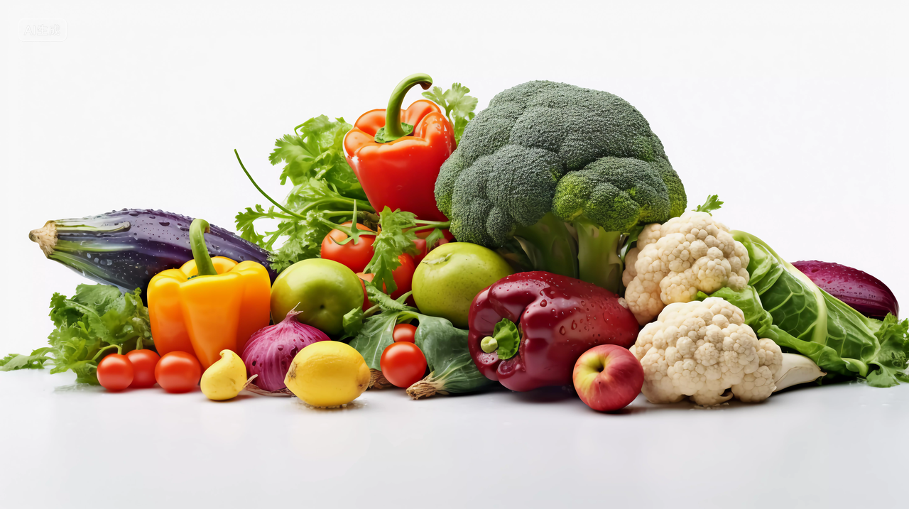 成堆的新鲜蔬菜一堆蔬菜各种各样的蔬菜食品健康绿色食品农产品农作物收获丰收